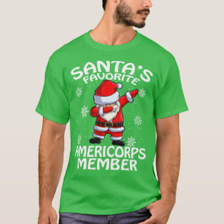 Santas Favourite Americorps Member Christmas T-Shirt