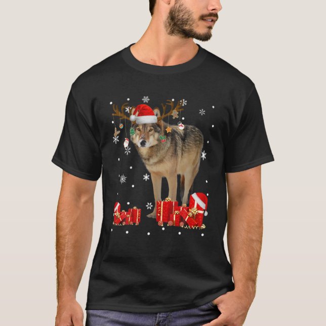 Santa's Favourite Audio Engineer Light Santa Hat C T-Shirt (Front)