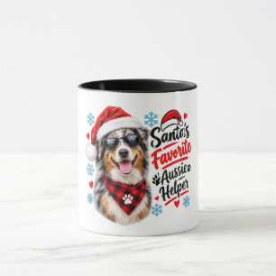 Santa's Favourite Australian Shepherd Christmas Do Mug