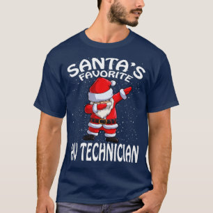 Santas Favourite Av Technician Christmas T-Shirt