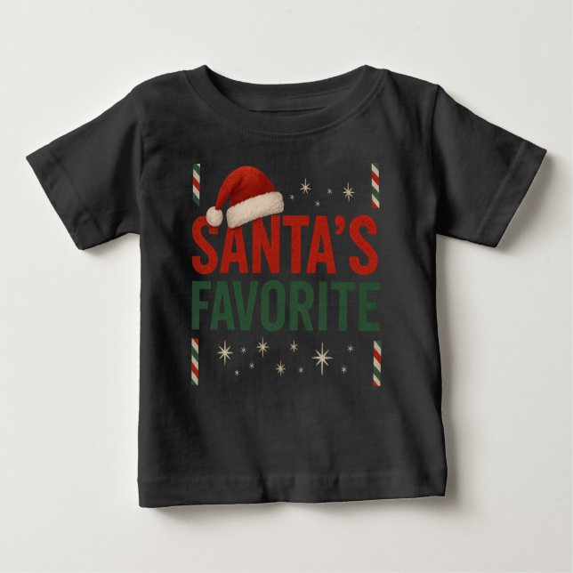 Santa's Favourite Baby top (Front)