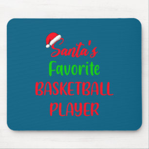 Santas favourite basketball player basketball chri mouse pad