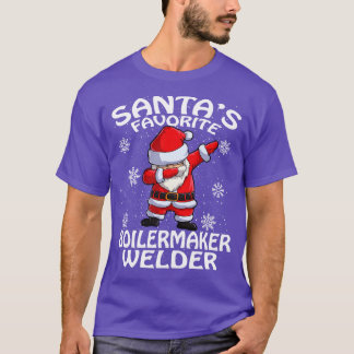 Santas Favourite Boilermaker Welder Christmas T-Shirt
