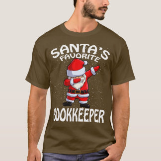 Santas Favourite Bookkeeper Christmas T-Shirt