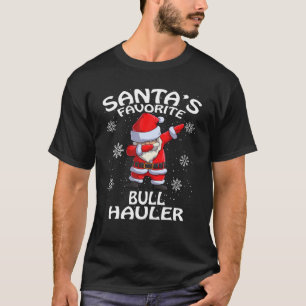 Santa's Favourite Bull Haulier Christmas T-Shirt