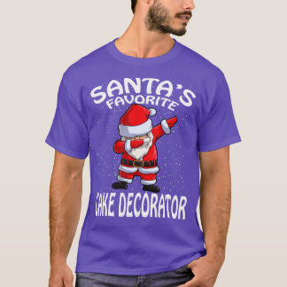 Santas Favourite Cake Decorator Christmas T-Shirt