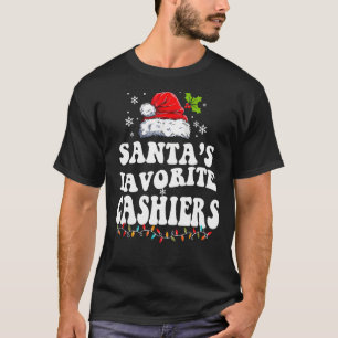 Santa's Favourite Cashiers Christmas Cashiers T-Shirt