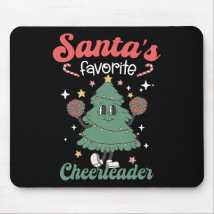 Santas Favourite Cheerleader Xmas Christmas Cheerl Mouse Pad