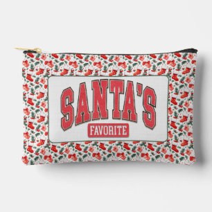 Santa's Favourite Christmas Themed Accessory Pouch