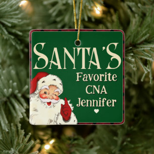 Santas Favourite CNA Ceramic Ornament