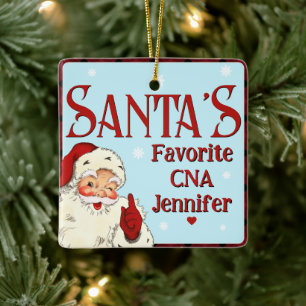 Santas Favourite CNA Ceramic Ornament