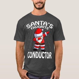 Santas Favourite Conductor Christmas T-Shirt