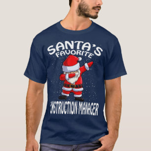 Santas Favourite Construction Manager Christmas T-Shirt