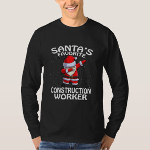 Santa's Favourite Construction Worker Christmas T-Shirt