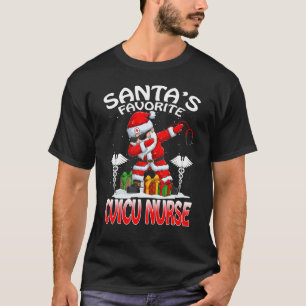 Santa's Favourite Cvicu Nurse Christmas Matching C T-Shirt