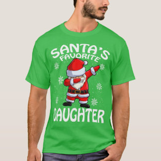Santas Favourite Daughter Christmas T-Shirt