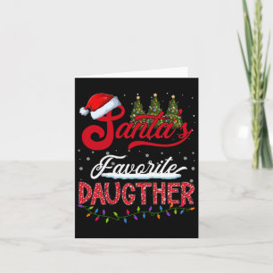 Santa's Favourite Daughter Family Matching Group C Card