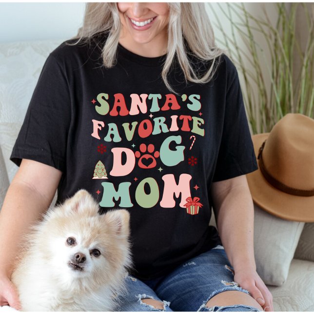 Santa's favourite dog mum T-Shirt (Creator Uploaded)