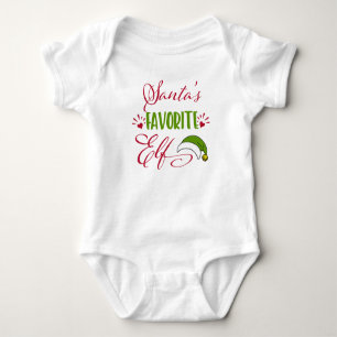 Santa's Favourite Elf Baby Bodysuit