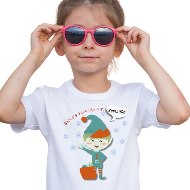 "Santa's Favourite Elf" Christmas  T-Shirt (Creator Uploaded)