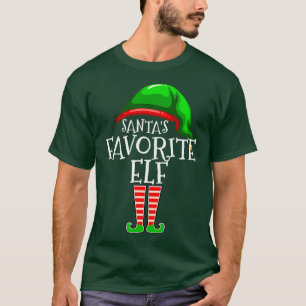 Santas Favourite Elf Group Matching Family Gift T-Shirt