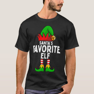 Santa's Favourite Elf Matching Family Christmas T-Shirt
