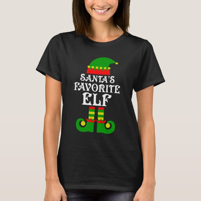 Santa's favourite elf  T-Shirt (Front)