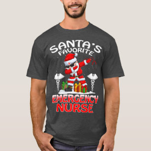 Santas Favourite Emergency Nurse Christmas Matchin T-Shirt