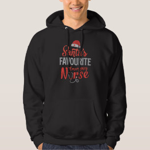Santas Favourite Emergency Nurse Er Nursing Christ Hoodie