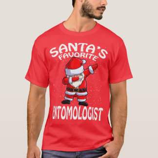 Santas Favourite Entomologist Christmas T-Shirt
