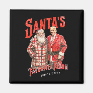 Santa's Favourite Felon Since 2024 Christmas Xmas Magnet