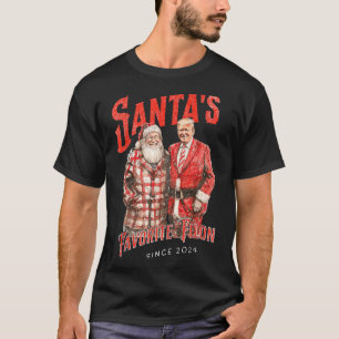 Santas Favourite Felon Since 2024 Christmas Xmas T-Shirt
