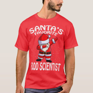 Santas Favourite Food Scientist Christmas T-Shirt