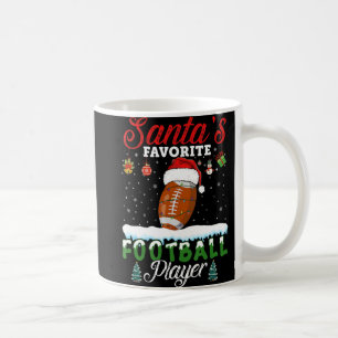 Santa's Favourite Football Player Christmas Footba Coffee Mug
