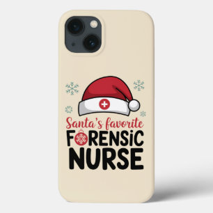 Santas Favourite Forensic Nurse Funny Christmas  iPhone 13 Case