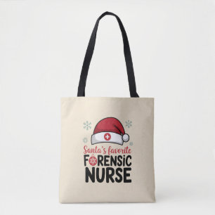 Santas Favourite Forensic Nurse Funny Christmas  Tote Bag