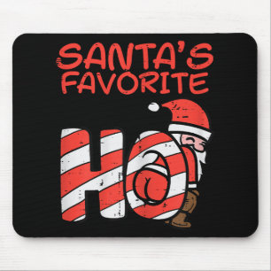 Santas Favourite Funny Naughty Adult Christmas Xma Mouse Pad