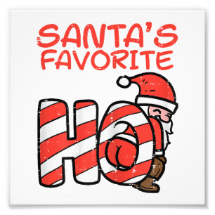 Santas Favourite Funny Naughty Adult Christmas Xma Photo Print
