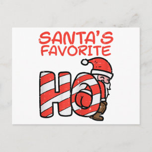 Santas Favourite Funny Naughty Adult Christmas Xma Postcard