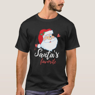 Santa's Favourite Funny T-shirt for Christmas