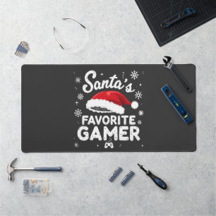 Santa's Favourite Gamer Gaming Christmas Santa Xma Desk Mat