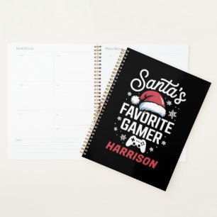 Santa's Favourite Gamer Personalised Gaming Xmas Planner