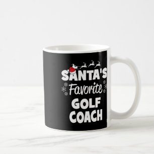 Santa's Favourite Golf Coach Fun Christmas Matchin Coffee Mug