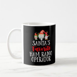 Santa's Favourite Ham Radio Operator Christmas Gno Coffee Mug