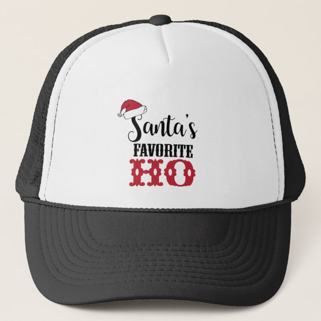 santas-favourite-ho-01 trucker hat (Front)