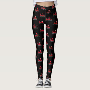 Santa's Favourite Ho Christmas Santa Hat Leggings