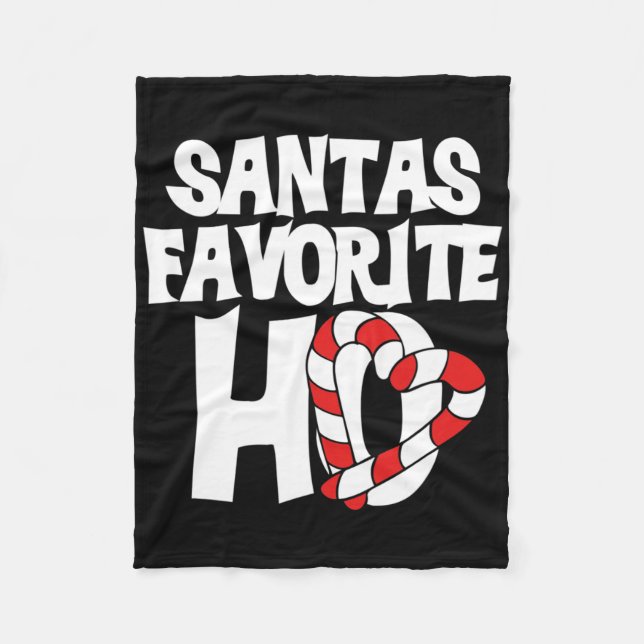 Santas Favourite Ho  Fleece Blanket (Front)