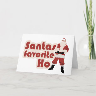 Santas Favourite Ho Funny Christmas Holiday Card