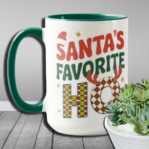 Santa's Favourite Ho Funny Christmas Mug