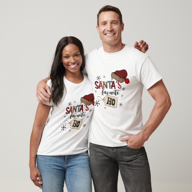 Santa's favourite ho - funny Christmas  T-Shirt (Unisex)